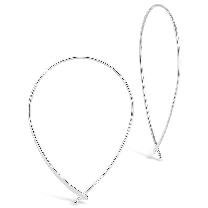 Threader Hoop Earrings