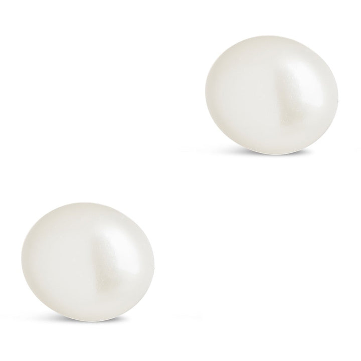 Sterling Silver Baroque Pearl Studs