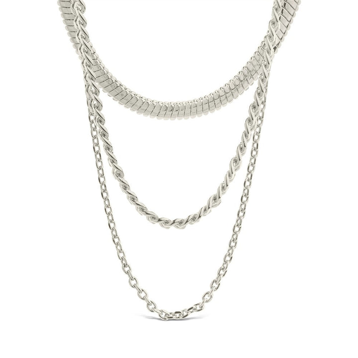 Textured Layered Chain Necklace