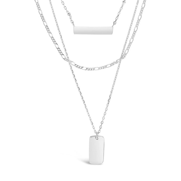 Triple Layered Bar Necklace