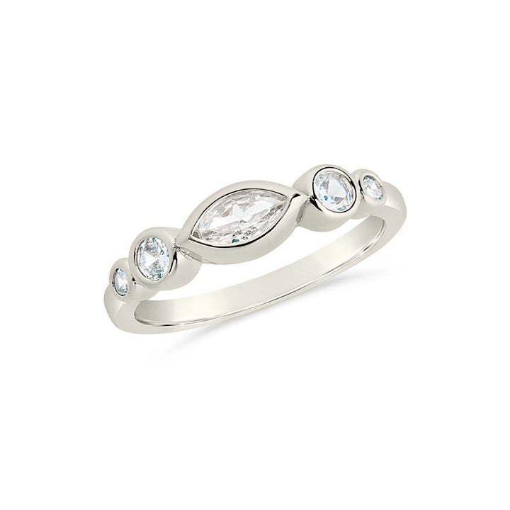 Marquise CZ Band Ring