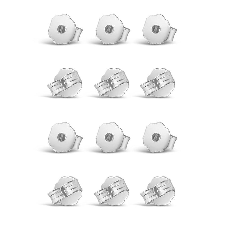 Sterling Silver Earring Backings - 6 Pack