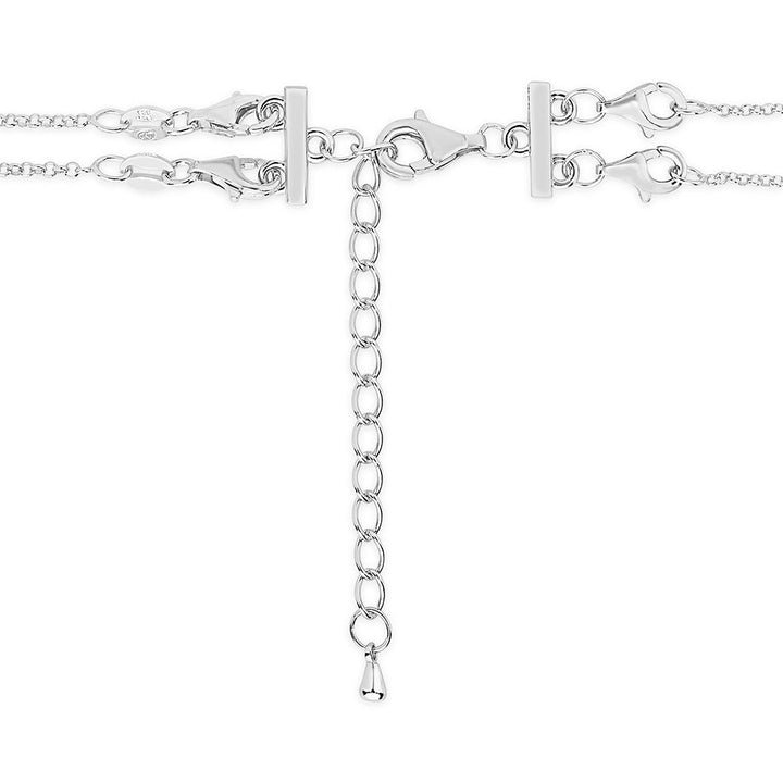 Sterling Silver 2 Layer Necklace Clasp